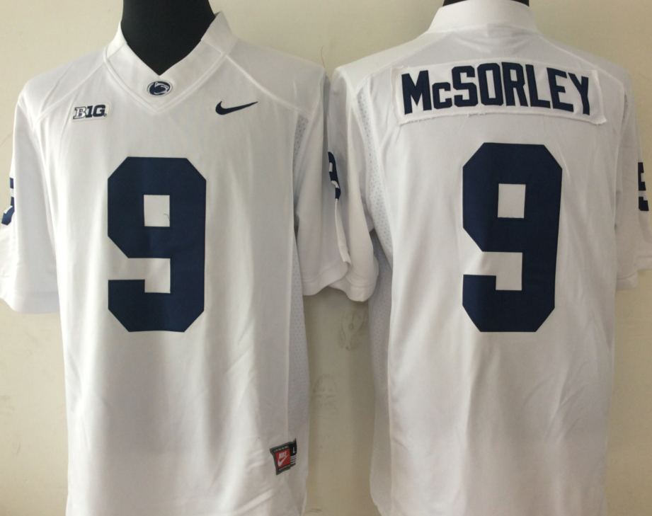 NCAA Men Penn State Nittany Lions White 9 MCSORLEY